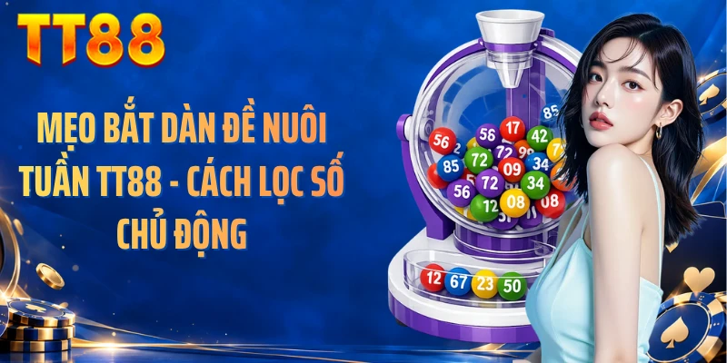 Mẹo Bắt Dàn Đề Nuôi Tuần TT88 - Cách Lọc Số Chủ Động